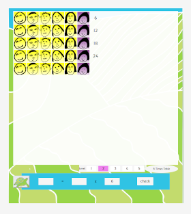 times tables game level 2 screenshot